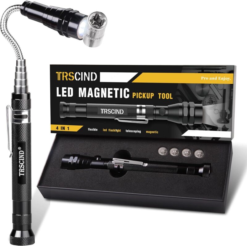 Trscind® Flexible LED Telescoping Magnet Pickup Tool